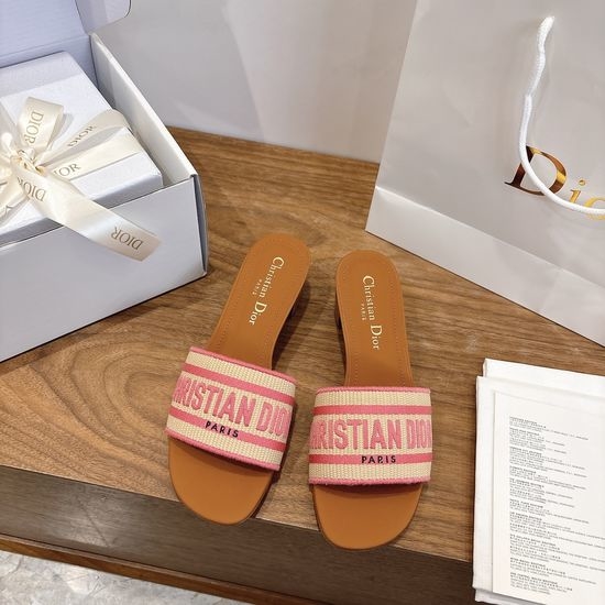 Christian Dior CD Square Toe Sandals with CD Logo and Chunky Heel