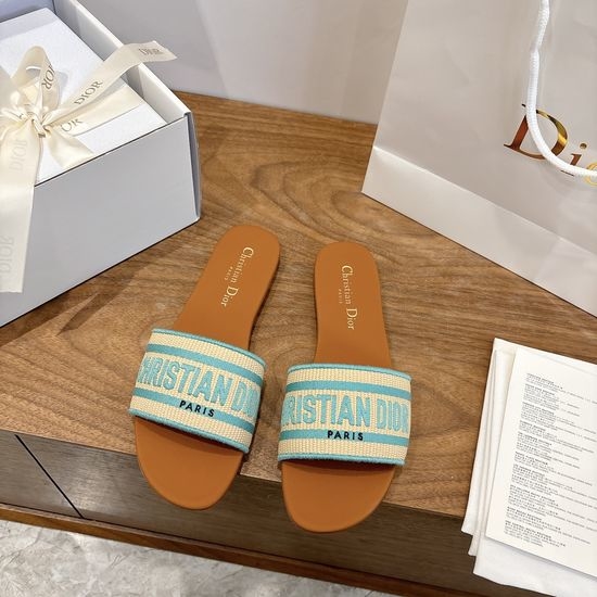 Christian Dior CD Square Toe Sandals with CD Logo and Chunky Heel