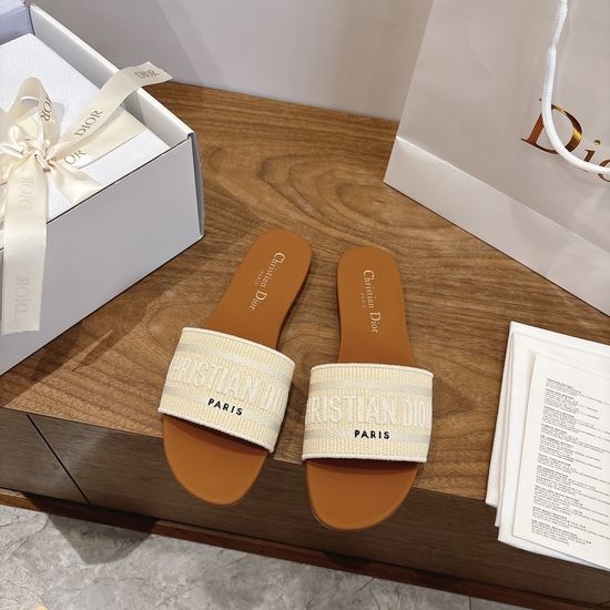 Christian Dior CD Square Toe Sandals with CD Logo and Chunky Heel