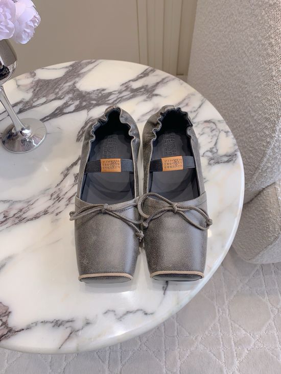 Maison Margiela Classic Leather Ballet Flats Soft Comfortable Versatile Daily Wear