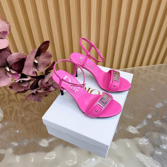 Christian Dior CD Elegant High-Heeled Mules with Classic Appeal