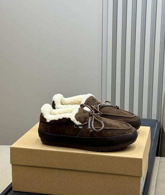 UGG Plush Lined Moccasins Suede Upper Warm Comfortable Anti-slip