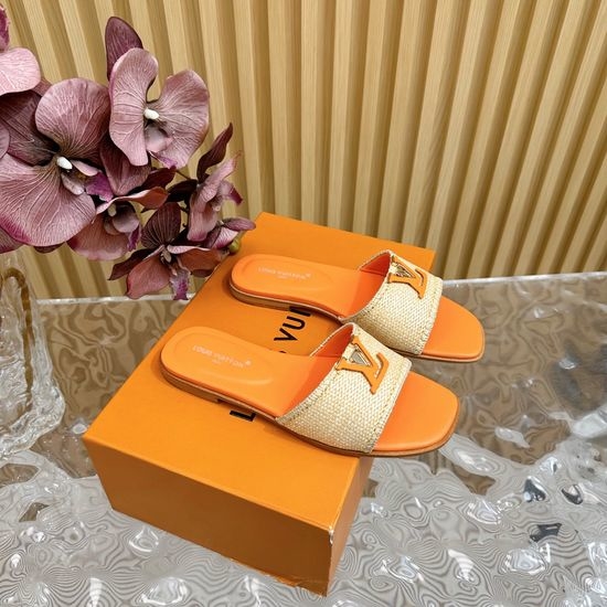 Louis Vuitton LV Woven Upper Flat Slide Sandals
