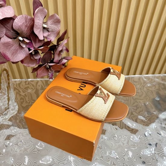 Louis Vuitton LV Woven Upper Flat Slide Sandals
