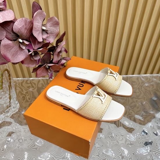 Louis Vuitton LV Woven Upper Flat Slide Sandals