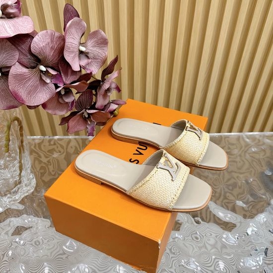 Louis Vuitton LV Woven Upper Flat Slide Sandals