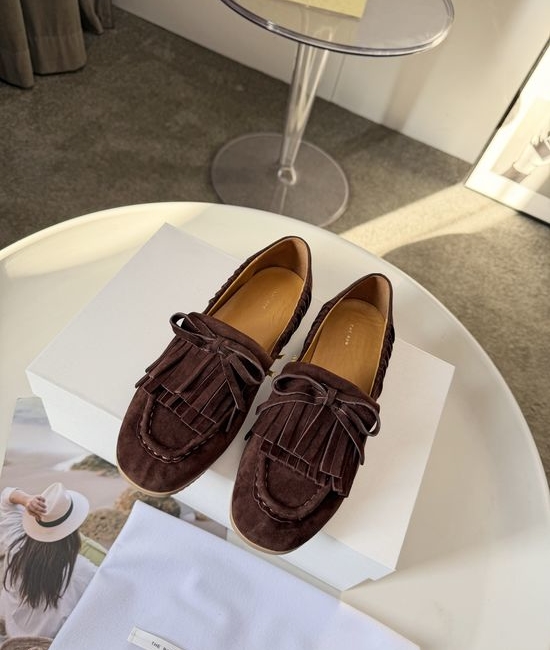 The Row Bow Tassel Slip On Loafers Convertible Comfortable Footwear