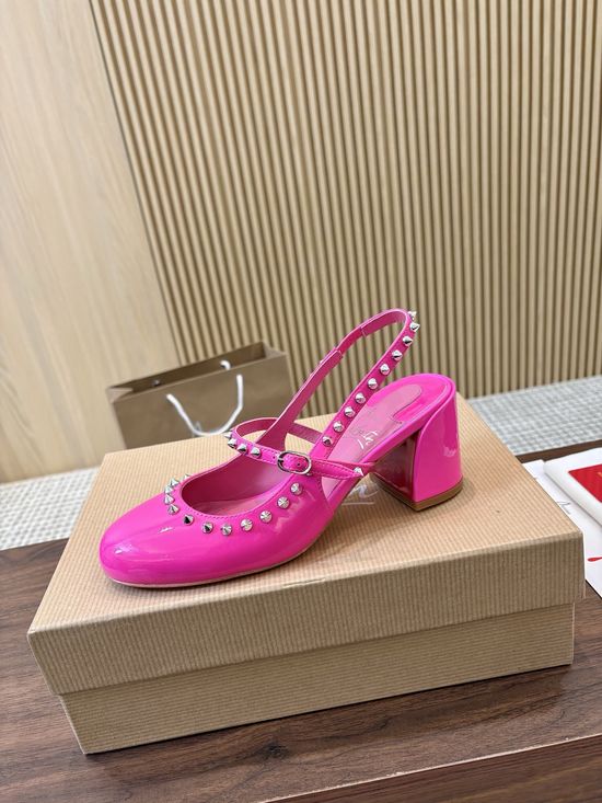 Christian Louboutine Luxury Patent Leather Bling Bling High Heels