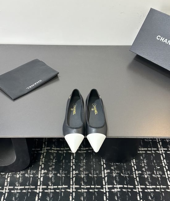Chanel Premium Leather Footwear with Exquisite Hardware Details
