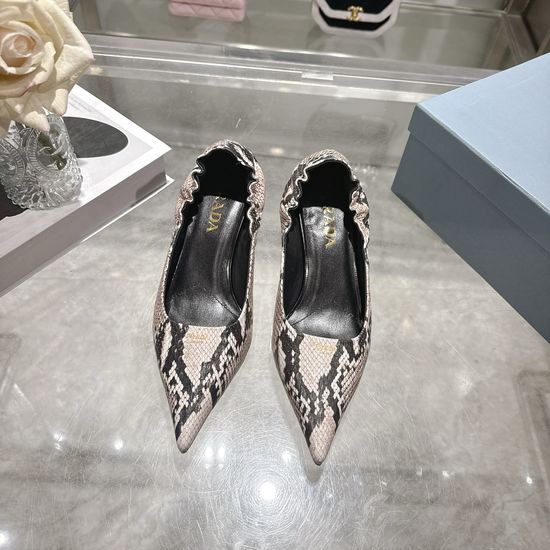 Prada Pointed Toe High Heel Dress Shoes with Buckle