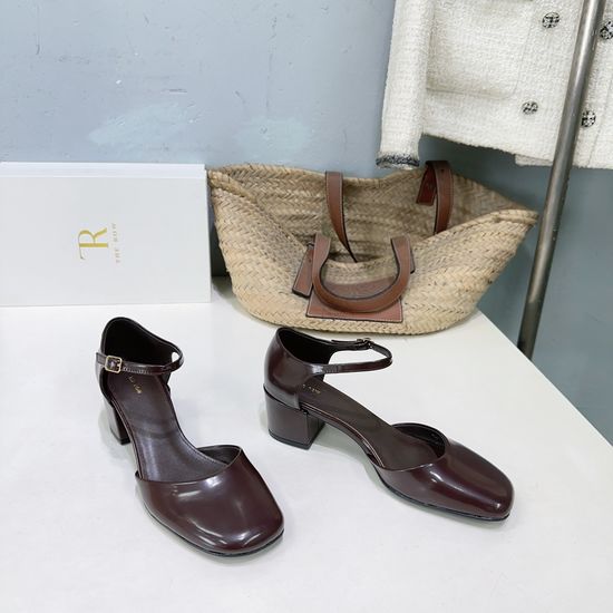 Hermes Chunky Heel Mary Jane Sandals Comfortable Daily Footwear