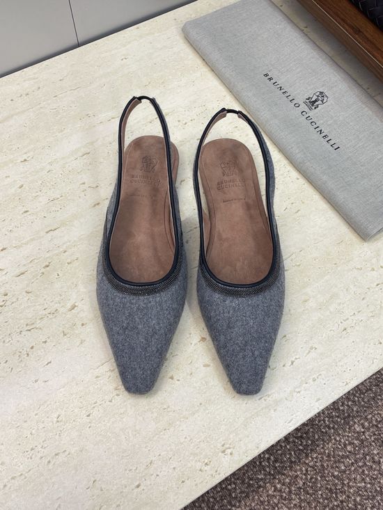 Brunello Cucinelli Beaded Square Toe Color Block Slingback Sandals