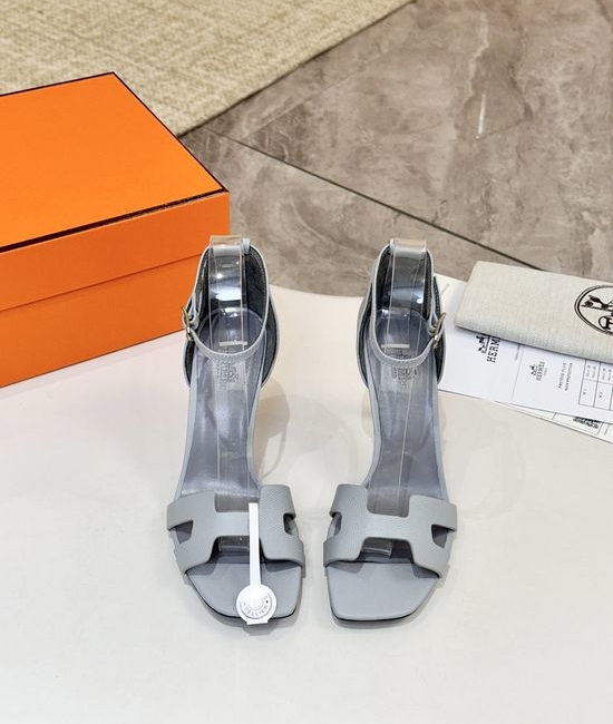 Hermes Premium Cowhide Leather Sole High Heel Dress Shoes