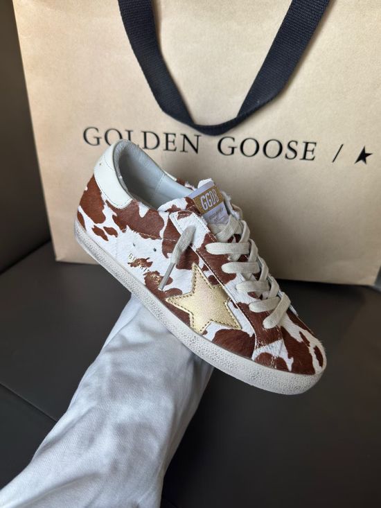Golden Goose Horsehair Upper Casual Distressed Sneakers