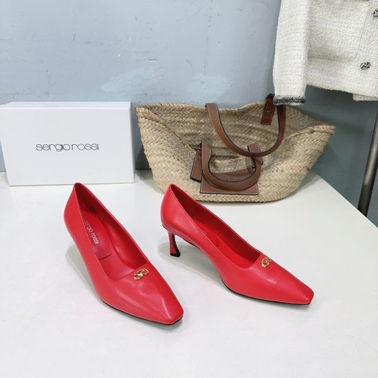 Gianvito Rossi Logo Decor Kitten Heel Leather Backless Shoes