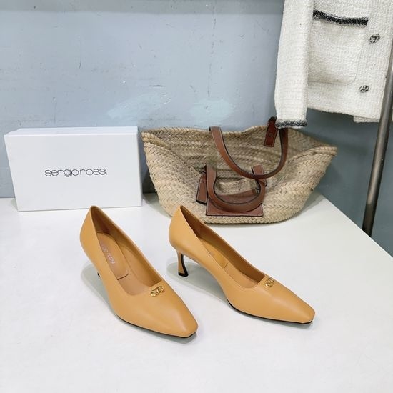 Gianvito Rossi Logo Decor Kitten Heel Leather Backless Shoes