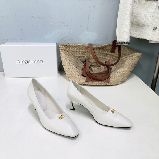 Gianvito Rossi Logo Decor Kitten Heel Leather Backless Shoes