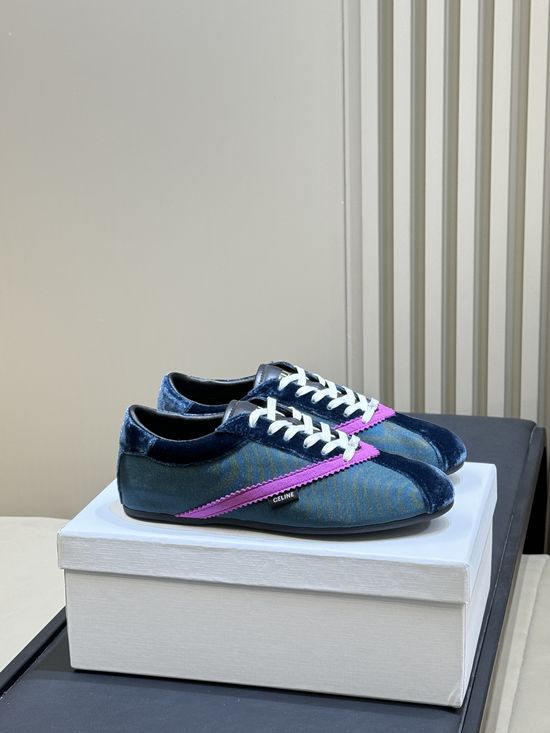 Celine Vintage Logo Embellished Casual Training Sneakers