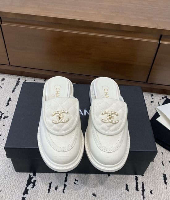 Chanel Classic Buckle Slides Premium Leather Upper Soft Lining