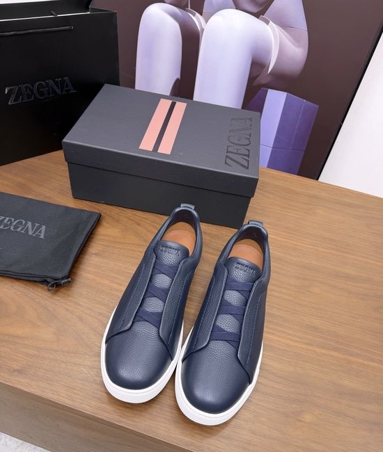 Zegna Luxury Casual Shoes with Upgraded Cushioned Lightweight Sole