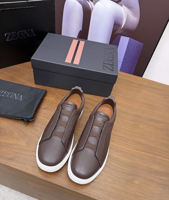 Zegna Luxury Casual Shoes with Upgraded Cushioned Lightweight Sole
