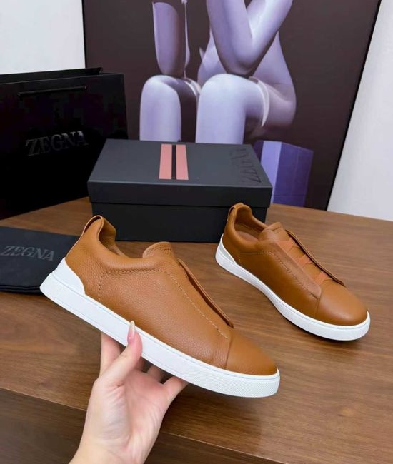 Zegna Luxury Casual Shoes with Upgraded Cushioned Lightweight Sole