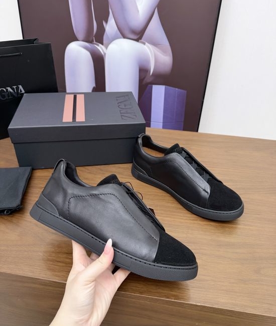 Zegna Luxury Casual Shoes with Upgraded Cushioned Lightweight Sole