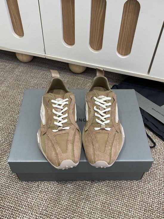 Balenciaga Round Toe Lace Up Low Top Casual Daily Sneakers