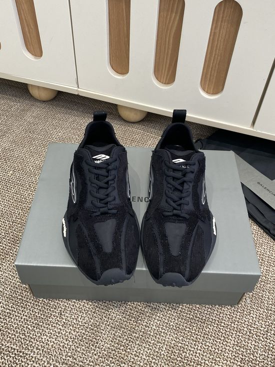 Balenciaga Round Toe Lace Up Low Top Casual Daily Sneakers