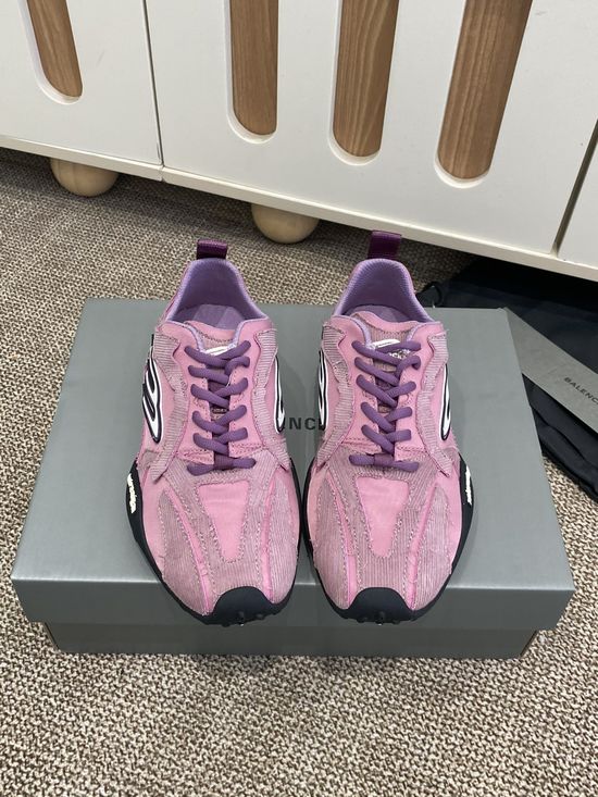 Balenciaga Round Toe Lace Up Low Top Casual Daily Sneakers