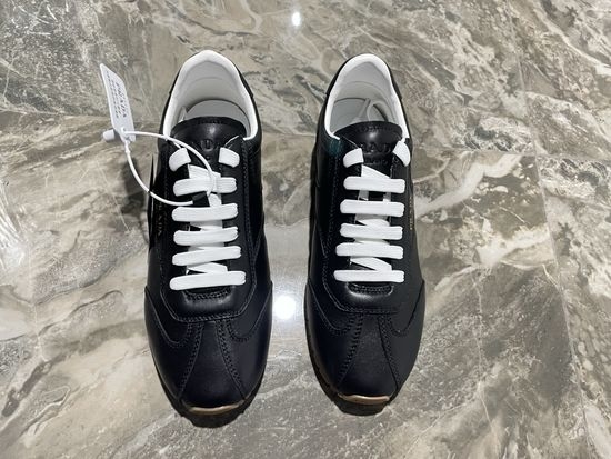 Prada Printed Canvas Casual Shoes with Thick Textured Sole