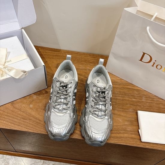 Christian Dior CD Vibe Signature Chunky Sneakers with Oblique Print