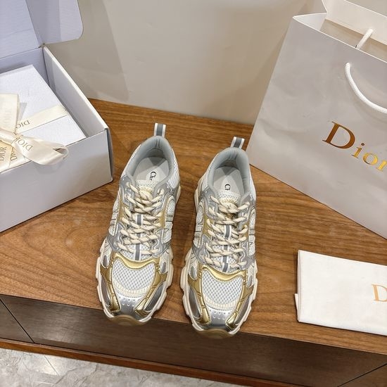 Christian Dior CD Vibe Signature Chunky Sneakers with Oblique Print
