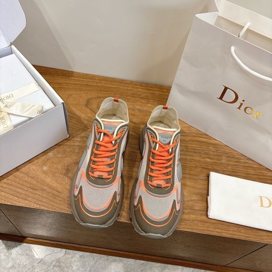 Christian Dior CD Night Glow Chunky Sneakers with 3D Letter Logo