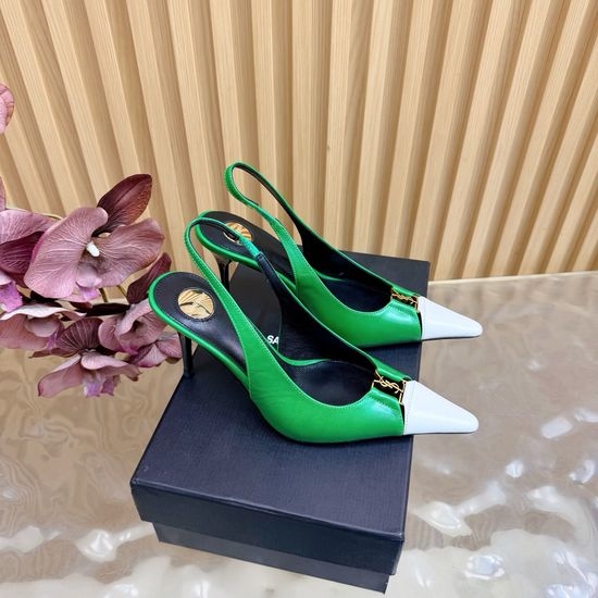Yves Saint Laurent YSL Chic Strappy High-Heeled Sandals with Crystal Details