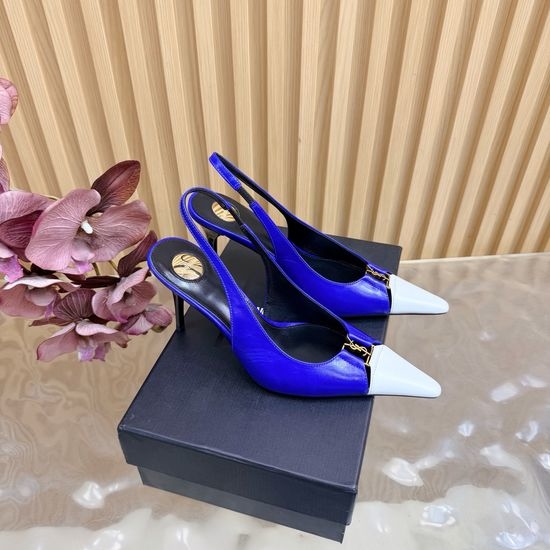 Yves Saint Laurent YSL Chic Strappy High-Heeled Sandals with Crystal Details