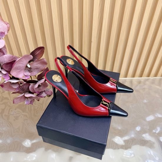 Yves Saint Laurent YSL Chic Strappy High-Heeled Sandals with Crystal Details