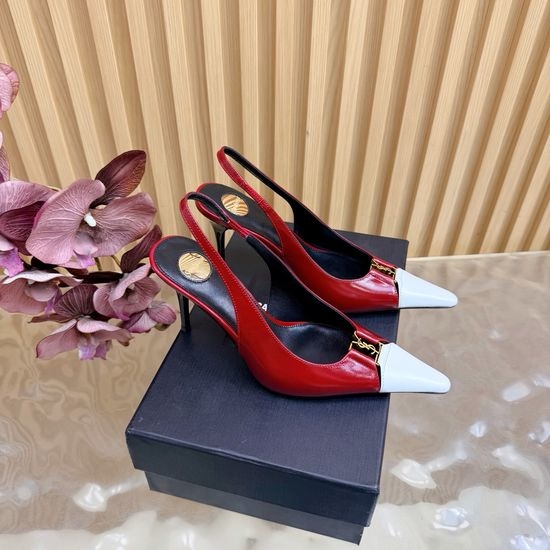 Yves Saint Laurent YSL Chic Strappy High-Heeled Sandals with Crystal Details