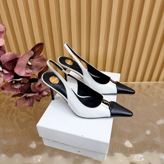 Yves Saint Laurent YSL Chic Strappy High-Heeled Sandals with Crystal Details