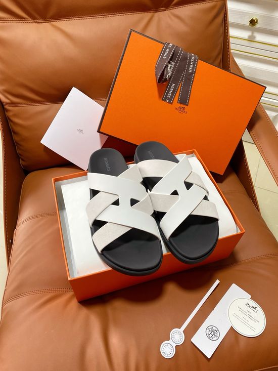 Hermes Vintage Crossover Cowhide Upper Non-slip Slippers