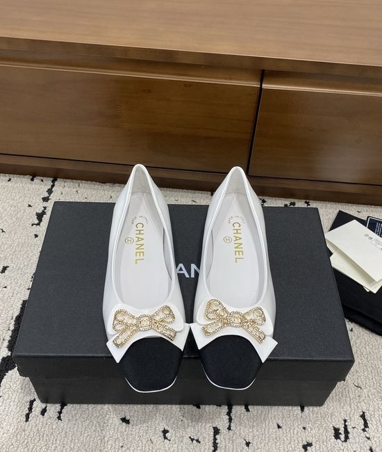 Chanel Bowknot Mary Jane Flats Comfortable Sheepskin Insole