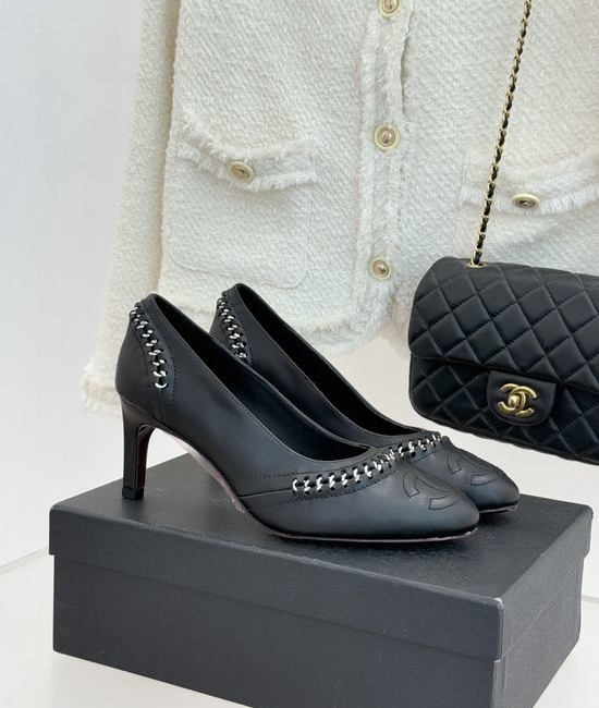 Chanel Classic Stitched Leather Low Heel Flats Comfortable Casual Dress Shoes