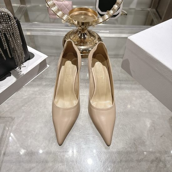 Christian Dior CD Pointed Toe Elegant Heeled Mary Jane Sandals