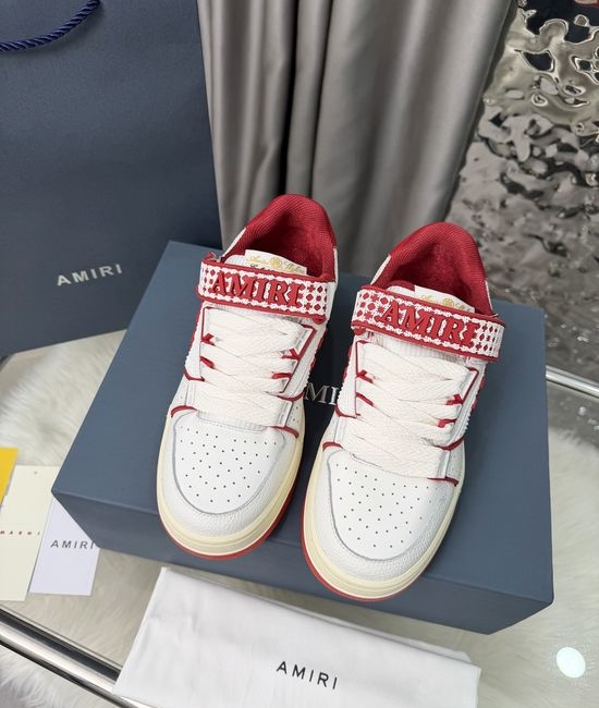 Amiri Suede Star Casual Skate Shoes with Rubber Sole