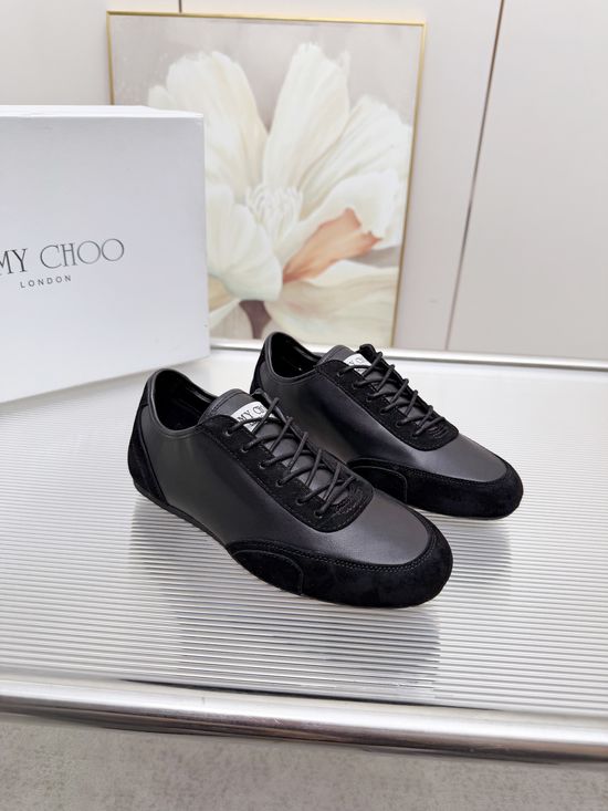 Jimmy Choo Lace Suede Lightweight Comfortable Casual Sneakers