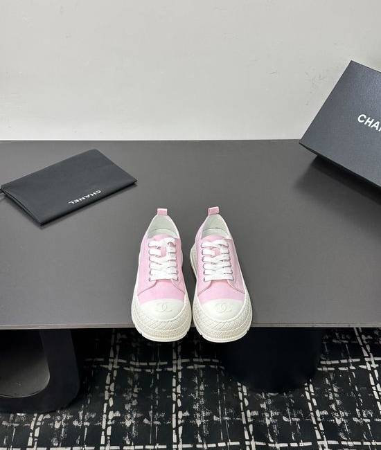 Chanel Casual Thick Sole Denim Upper Comfortable Sneakers