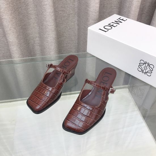 Loewe Limited Edition Slip-on Sandals with Embossed Design