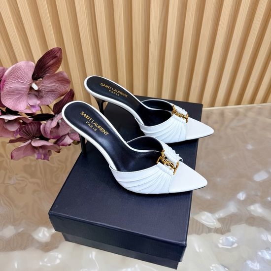 Yves Saint Laurent YSL Classic High-Heeled Sandals with Custom Hardware