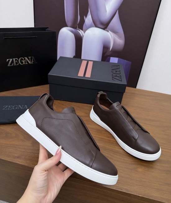 Zegna Luxury Casual Shoes with Upgraded Cushioned Lightweight Sole