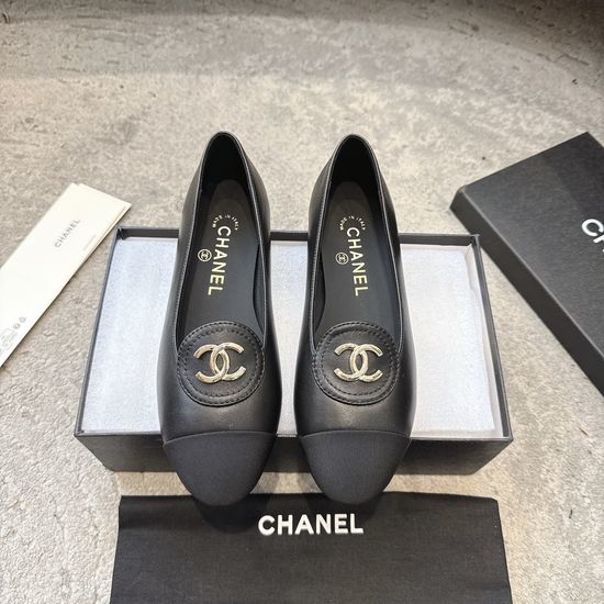 Chanel Pointed Toe Low Heel Mary Janes Versatile Daily Shoes